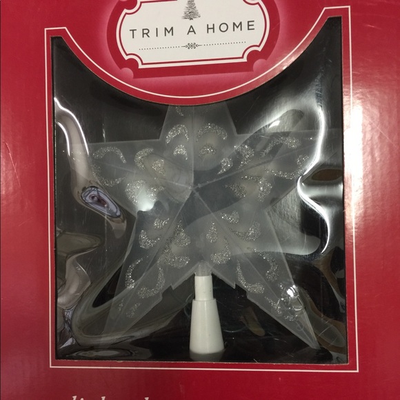Trim A Home Lighted Star Tree Topper Decoration